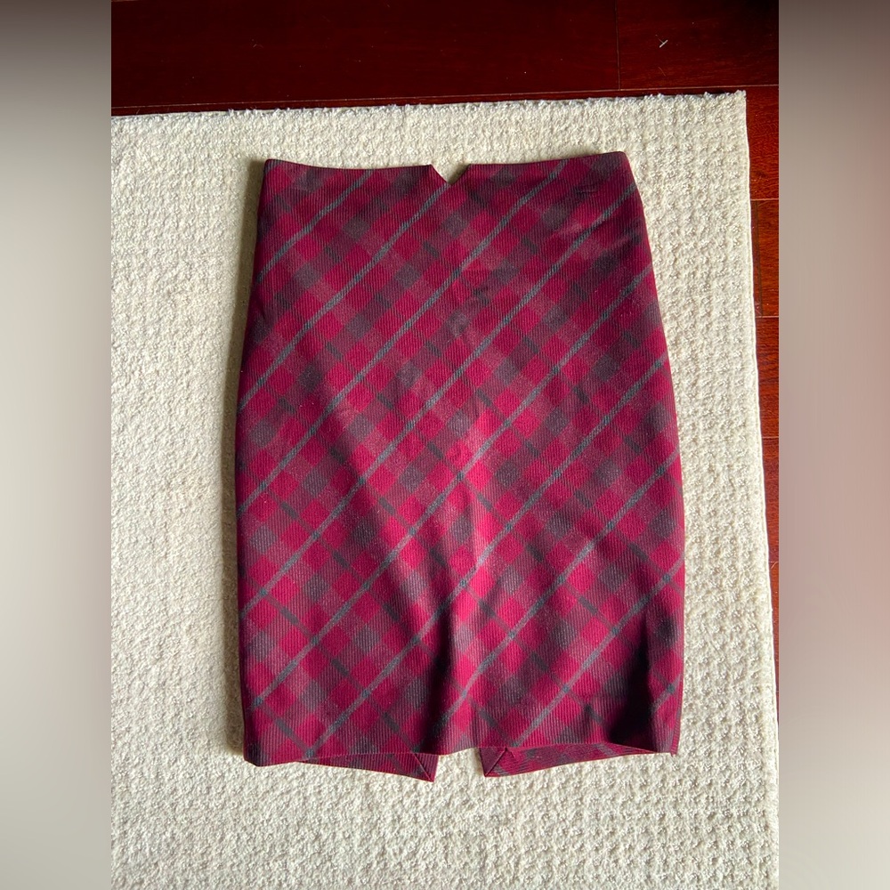 Express plaid pencil skirt